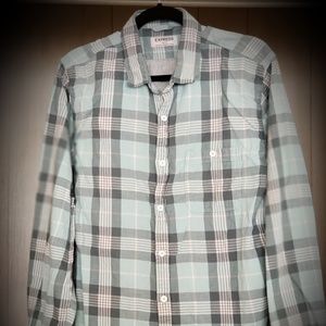 Express Mint Green Button Down